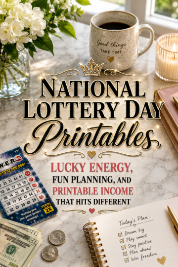 National Lottery Day Printables – Lucky Energy, Fun Planning, and Printable Income That Hits Different