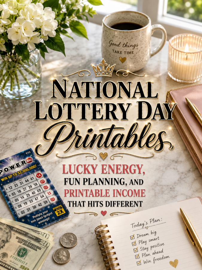National Lottery Day Printables – Lucky Energy, Fun Planning, and Printable Income That Hits Different National Lottery Day Printables – Lucky Energy, Fun Planning, and Printable Income That Hits Different