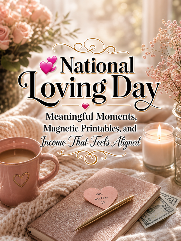 💞 National Loving Day – Meaningful Moments, Magnetic Printables, and Income That Feels Aligned