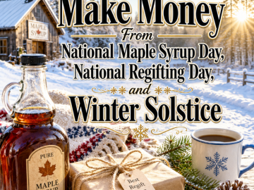 How to Make Money From National Maple Syrup Day, National Regifting Day, and Winter Solstice How to Make Money From National Maple Syrup Day, National Regifting Day, and Winter Solstice