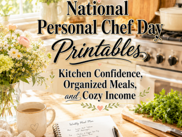 National Personal Chef Day Printables – Kitchen Confidence, Organized Meals, and Cozy Income