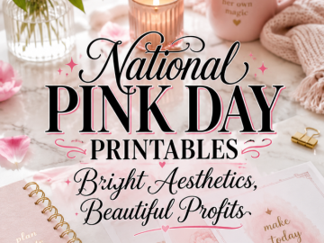 National Pink Day Printables – Bright Aesthetics, Beautiful Profits