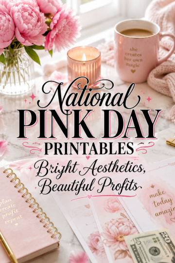 National Pink Day Printables – Bright Aesthetics, Beautiful Profits