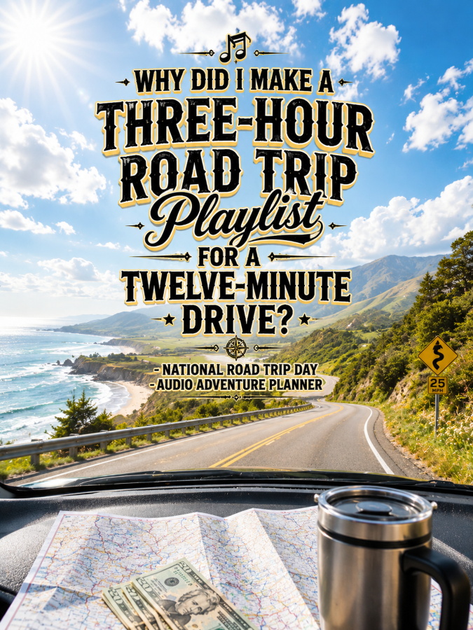 🎶 “Why Did I Make a Three-Hour Road Trip Playlist for a Twelve-Minute Drive?” – National Road Trip Day Audio Adventure Planner 🎶 “Why Did I Make a Three-Hour Road Trip Playlist for a Twelve-Minute Drive?” – National Road Trip Day Audio Adventure Planner