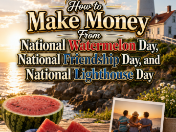 How to Make Money From National Watermelon Day, National Friendship Day, and National Lighthouse Day
