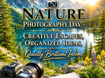 📸 Nature Photography Day – Creative Escapes, Organized Ideas, and Quietly Brilliant Income