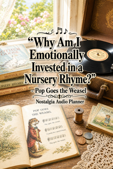 🎶 “Why Am I Emotionally Invested in a Nursery Rhyme?” – Pop Goes the Weasel Nostalgia Audio Planner
