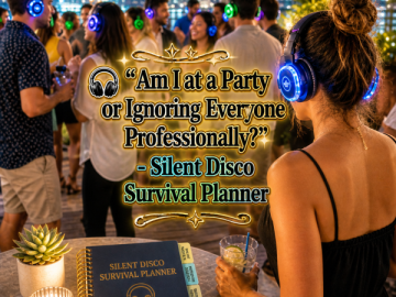 🎧 “Am I at a Party or Ignoring Everyone Professionally?” – Silent Disco Survival Planner