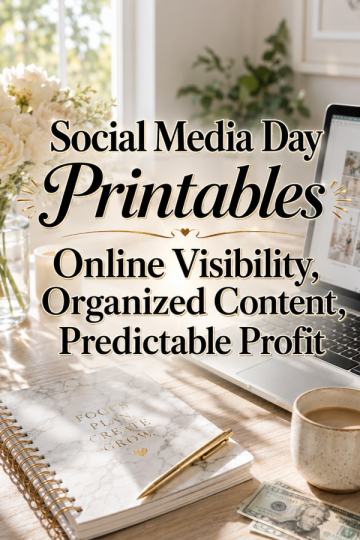 Social Media Day Printables – Online Visibility, Organized Content, Predictable Profit