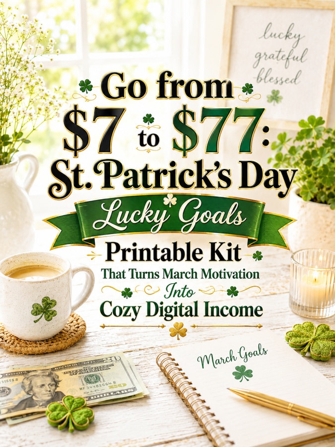 Go from to : St. Patrick’s Day Lucky Goals Printable Kit That Turns March Motivation Into Cozy Digital Income Go from to : St. Patrick’s Day Lucky Goals Printable Kit That Turns March Motivation Into Cozy Digital Income