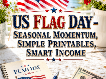 US Flag Day – Seasonal Momentum, Simple Printables, Smart Income