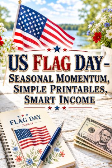 US Flag Day – Seasonal Momentum, Simple Printables, Smart Income