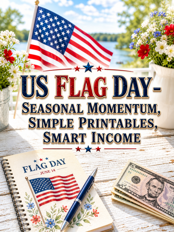 US Flag Day – Seasonal Momentum, Simple Printables, Smart Income