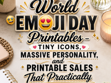 World Emoji Day Printables – Tiny Icons, Massive Personality, and Printable Sales That Practically Text You Back