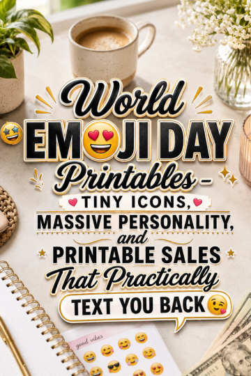 World Emoji Day Printables – Tiny Icons, Massive Personality, and Printable Sales That Practically Text You Back