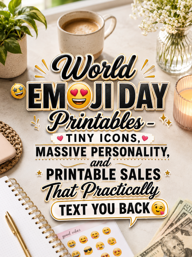 World Emoji Day Printables – Tiny Icons, Massive Personality, and Printable Sales That Practically Text You Back World Emoji Day Printables – Tiny Icons, Massive Personality, and Printable Sales That Practically Text You Back