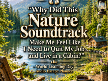 🎧 “Why Did This Nature Soundtrack Make Me Feel Like I Need to Quit My Job and Live in a Cabin?” – World Listening Day Audio Escape Planner