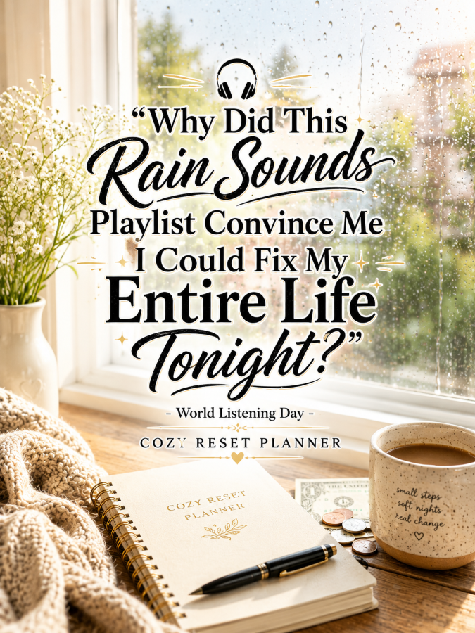 🎧 “Why Did This Rain Sounds Playlist Convince Me I Could Fix My Entire Life Tonight?” – World Listening Day Cozy Reset Planner 🎧 “Why Did This Rain Sounds Playlist Convince Me I Could Fix My Entire Life Tonight?” – World Listening Day Cozy Reset Planner