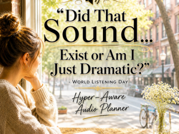 🔊 “Did That Sound… Exist or Am I Just Dramatic?” – World Listening Day Hyper-Aware Audio Planner