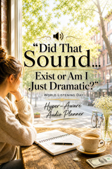 🔊 “Did That Sound… Exist or Am I Just Dramatic?” – World Listening Day Hyper-Aware Audio Planner