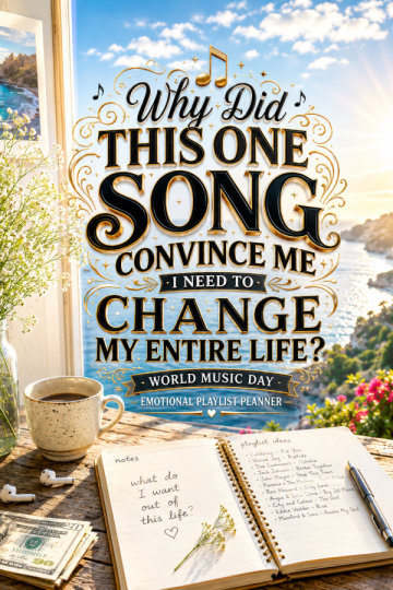 🎶 “Why Did This One Song Convince Me I Need to Change My Entire Life?” – World Music Day Emotional Playlist Planner