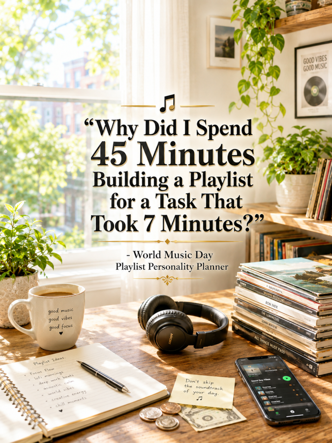🎵 “Why Did I Spend 45 Minutes Building a Playlist for a Task That Took 7 Minutes?” – World Music Day Playlist Personality Planner 🎵 “Why Did I Spend 45 Minutes Building a Playlist for a Task That Took 7 Minutes?” – World Music Day Playlist Personality Planner