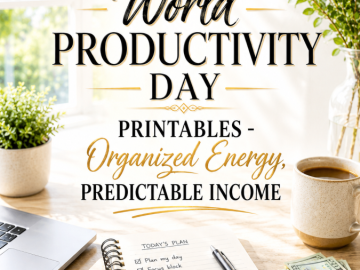 World Productivity Day Printables – Organized Energy, Predictable Income