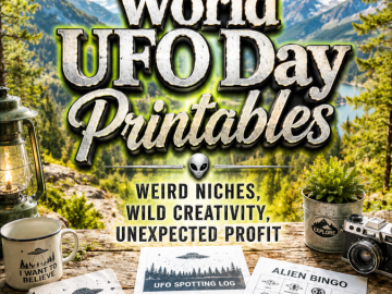 World UFO Day Printables – Weird Niches, Wild Creativity, Unexpected Profit