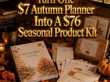 Go from  to : First Day of Autumn Printable Reset Planner That Turns Cozy Intentions Into Consistent Income