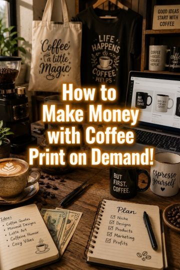 How to Make Money with Coffee Print on Demand!