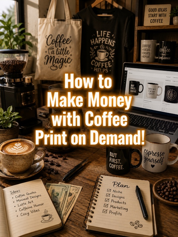 How to Make Money with Coffee Print on Demand!