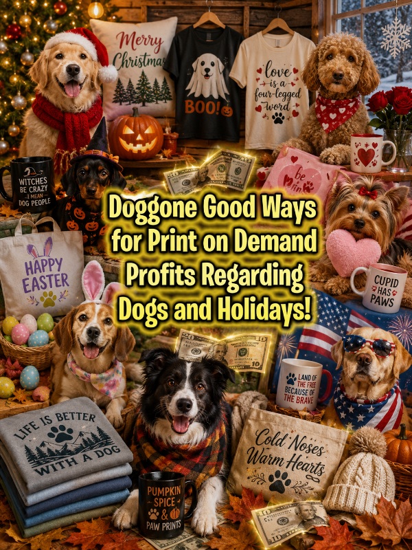 Doggone Good Ways for Print on Demand Profits Regarding Dogs and Holidays!