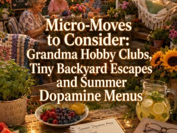 Micro-Moves to Consider: Grandma Hobby Clubs, Tiny Backyard Escapes and Summer Dopamine Menus