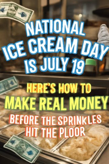 National Ice Cream Day Is July 19 – Here’s How to Make Real Money Before the Sprinkles Hit the Floor