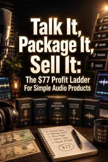 Talk It, Package It, Sell It! The  Profit Ladder For Simple Audio Products