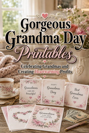 Gorgeous Grandma Day Printables – Celebrating Grandmas and Creating Heartwarming Profits