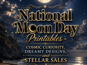 National Moon Day Printables – Cosmic Curiosity, Dreamy Designs, and Stellar Sales