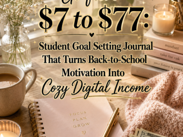 Go from to : Student Goal Setting Journal That Turns Back-to-School Motivation Into Cozy Digital Income Go from to : Student Goal Setting Journal That Turns Back-to-School Motivation Into Cozy Digital Income