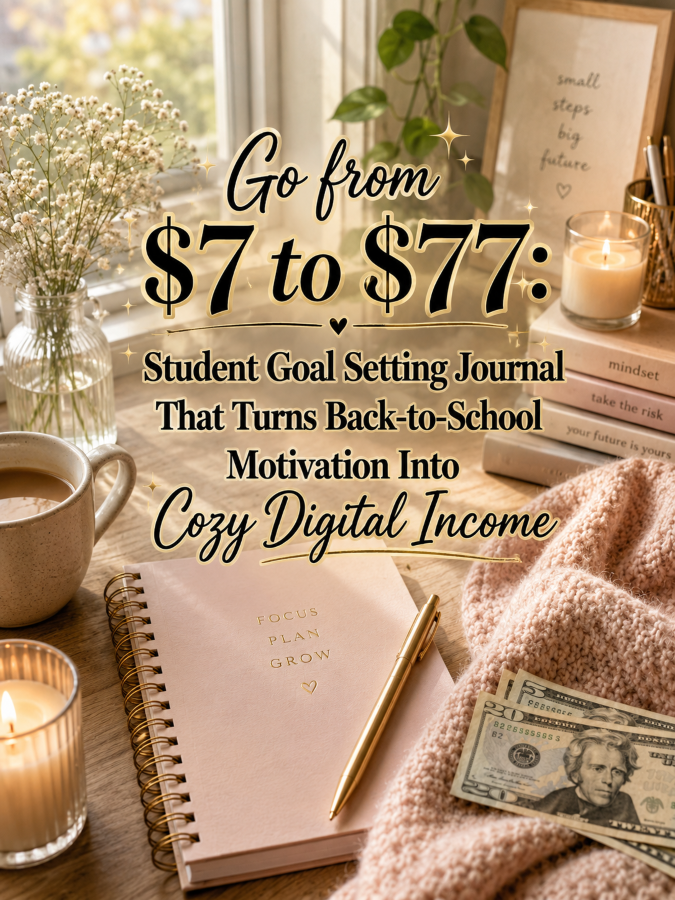 Go from to : Student Goal Setting Journal That Turns Back-to-School Motivation Into Cozy Digital Income Go from to : Student Goal Setting Journal That Turns Back-to-School Motivation Into Cozy Digital Income