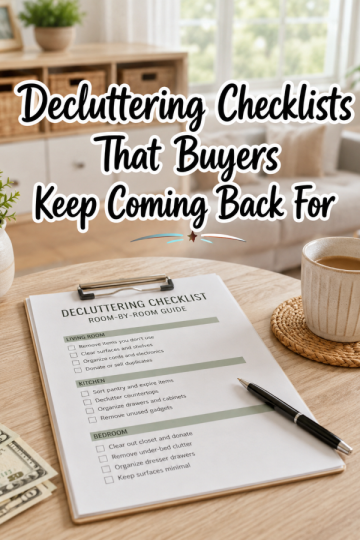 Decluttering Checklists That Buyers Keep Coming Back For