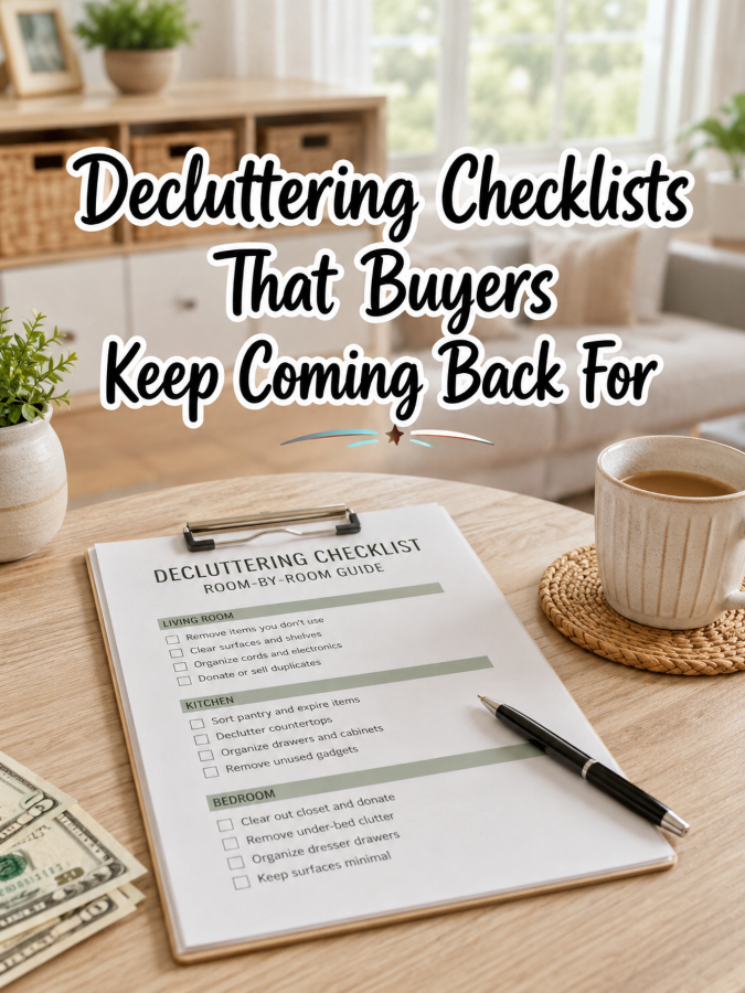 Decluttering Checklists That Buyers Keep Coming Back For Decluttering Checklists That Buyers Keep Coming Back For