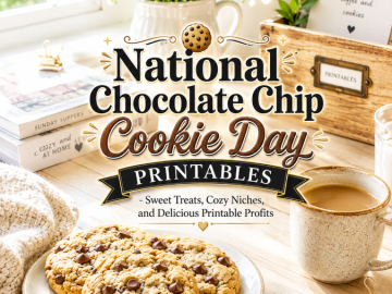 National Chocolate Chip Cookie Day Printables – Sweet Treats, Cozy Niches, and Delicious Printable Profits