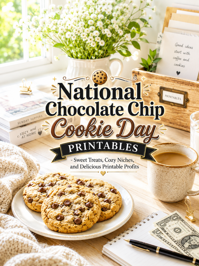National Chocolate Chip Cookie Day Printables – Sweet Treats, Cozy Niches, and Delicious Printable Profits