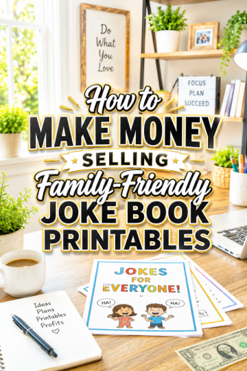 How to Make Money Selling Family-Friendly Joke Book Printables