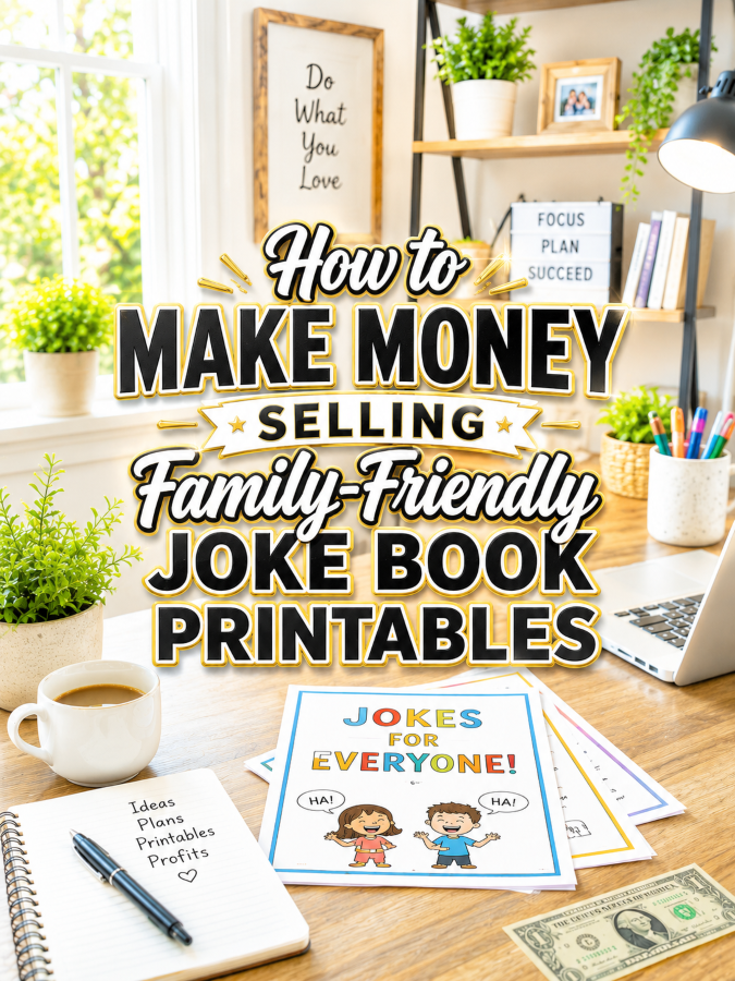 How to Make Money Selling Family-Friendly Joke Book Printables