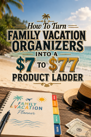 How To Turn Family Vacation Organizers Into A  To  Product Ladder