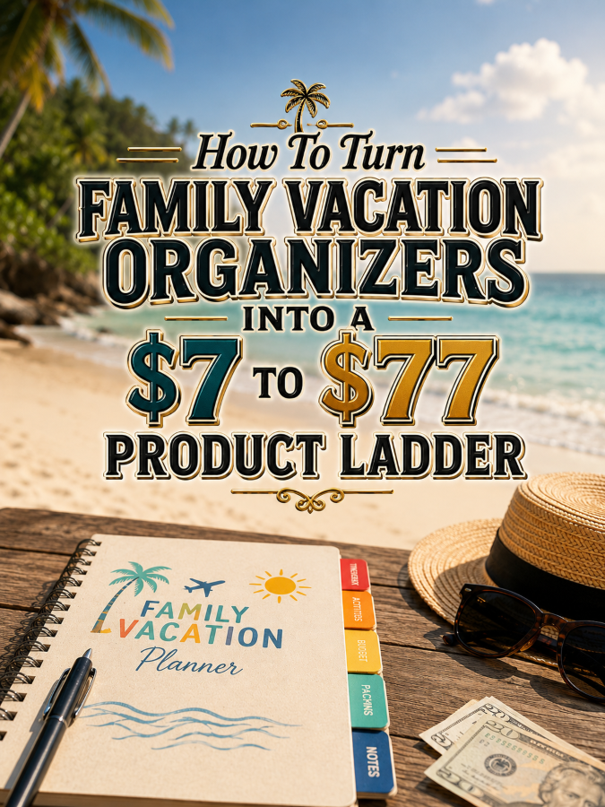 How To Turn Family Vacation Organizers Into A  To  Product Ladder