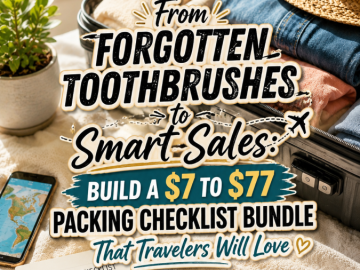 From Forgotten Toothbrushes to Smart Sales: Build a to Packing Checklist Bundle That Travelers Will Love From Forgotten Toothbrushes to Smart Sales: Build a to Packing Checklist Bundle That Travelers Will Love