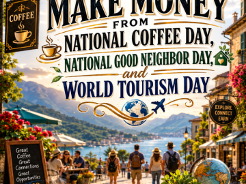 How to Make Money From National Coffee Day, National Good Neighbor Day, and World Tourism Day How to Make Money From National Coffee Day, National Good Neighbor Day, and World Tourism Day