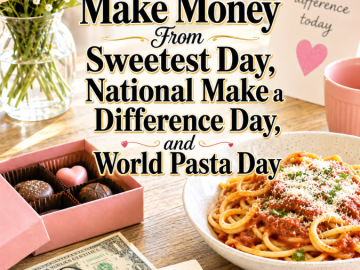 How to Make Money From Sweetest Day, National Make a Difference Day, and World Pasta Day How to Make Money From Sweetest Day, National Make a Difference Day, and World Pasta Day